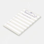 グレーストライプ文字のUltra Violetリスト ポストイット (アングル)