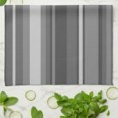 グレーストライプ キッチンタオル (折り畳み)