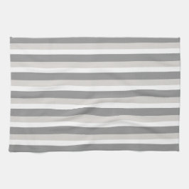 グレーストライプ キッチンタオル