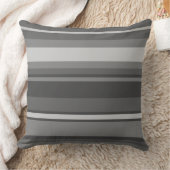 グレーストライプ クッション (ブランケット)