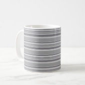 グレーストライプ コーヒーマグカップ (正面左)