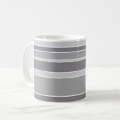 グレーストライプ コーヒーマグカップ (正面左)