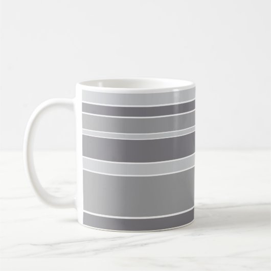 グレーストライプ コーヒーマグカップ (左)