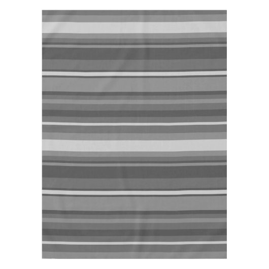 グレーストライプ テーブルクロス (正面)