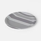グレーストライプ ペーパープレート (アングル)
