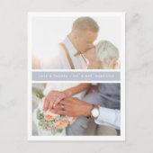 グレーストライプ |結婚さんの写真 ポストカード (正面)