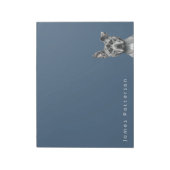 グレーストークイピットブルドッグスケッチ ノートパッド (回転)