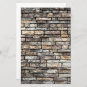 グレーストーン壁 便箋 (正面/裏面)