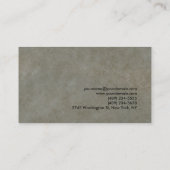 グレーストーン赤コンサルタモダンントユニーク 名刺 (裏面)