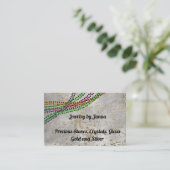 グレーストーン、グリッターとビーズジュエラー 名刺 (スタンド正面)