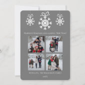 グレースノーフレークオーナメントフォトコラージュ シーズンカード (正面)