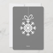 グレースノーフレークオーナメントフォトコラージュ シーズンカード (裏面)