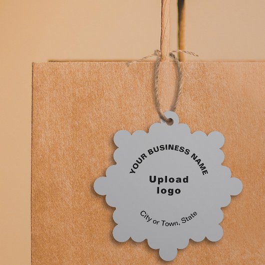 グレースノーフレークシェイプのビジネスブランド紙 オーナメントカード