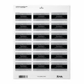 グレースノーフレークスウィンターホリデー差出人住所 ラベル (フルシート)