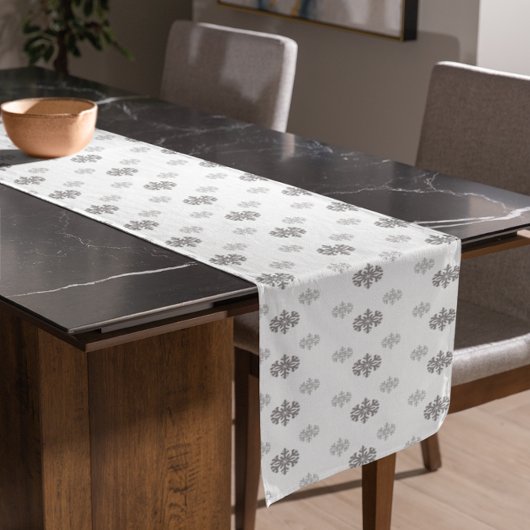 グレースノーフレークスショートテーブルランナー ショートテーブルランナー