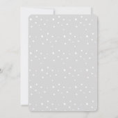 グレースノーフレークベビーその冷たい屋外シャワー 招待状 (裏面)