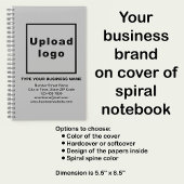 グレースパイラルノートブック上のビジネスブランド ノートブック