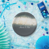 グレースパークルライトスカイブラスト結婚のプレート ペーパープレート (パーティー)