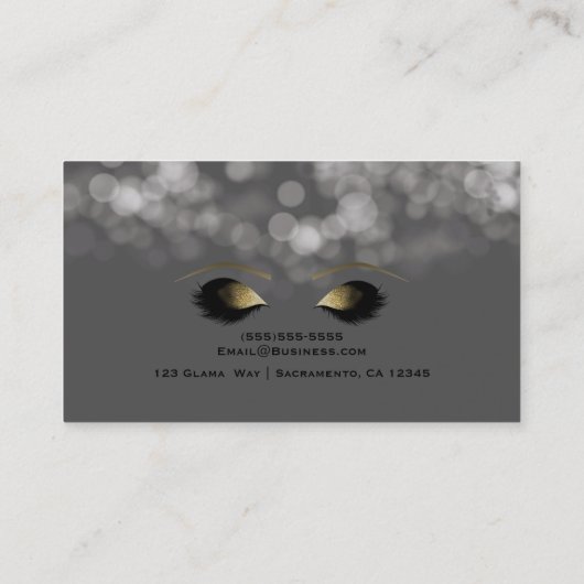 グレースパークルライトメイクアップまつげ美しいスパ 名刺 (裏面)