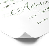 グレースビクトリアンゲ華美ージグリーンアドバイス&ウィッシュ ポスター (角)