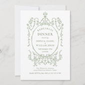 グレースビクトリアンゲ華美ージグリーンリハーサルディナー 招待状 (正面)