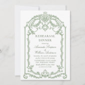 グレースビクトリアンゲ華美ージグリーンリハーサルディナー 招待状 (正面)
