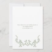 グレースビクトリアンゲ華美ージグリーン婚約パーティ 招待状 (裏面)