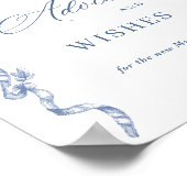 グレースビクトリアンダスティブルーアドバイスとウィッシュ ポスター (角)