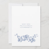 グレースビクトリアンダスティブルーリハーサル華美ディナー 招待状 (裏面)