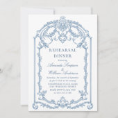 グレースビクトリアンダスティブルーリハーサル華美ディナー 招待状 (正面)