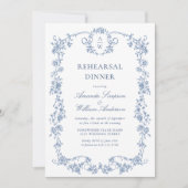グレースビクトリアンダスティブルーリハーサル華美ディナー 招待状 (正面)