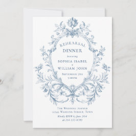 グレースビクトリアンダスティブルーリハーサル華美ディナー 招待状