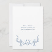 グレースビクトリアンダスティブルーリハーサル華美ディナー 招待状 (裏面)