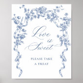 グレースビクトリアンダスティ華美ブルーラブは甘い ポスター (正面)