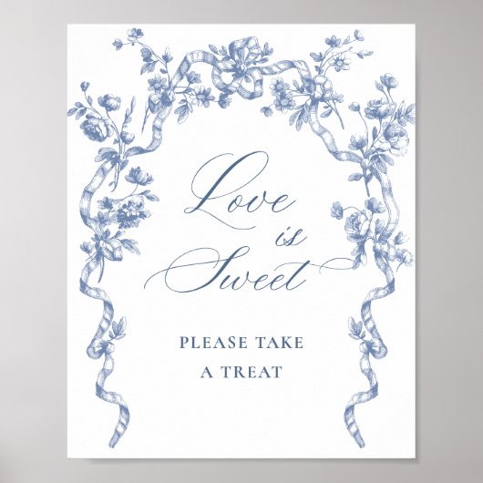 グレースビクトリアンダスティ華美ブルーラブは甘い ポスター (正面)