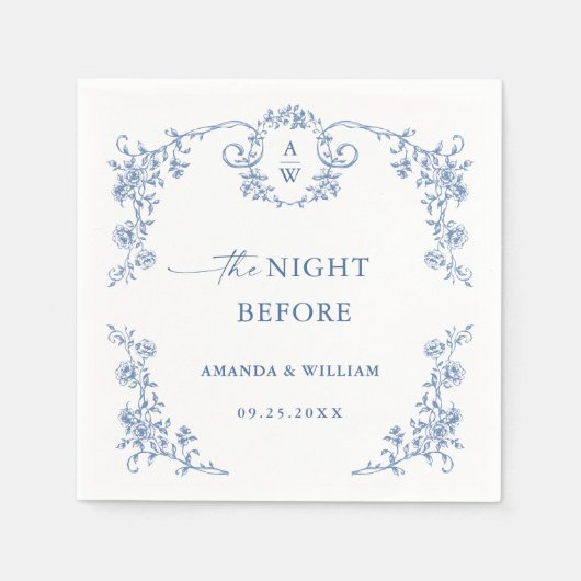 グレースビクトリアンフローラリハ華美ーサルディナー スタンダードカクテルナプキン (正面)