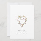 グレースビクトリアンフローラリハ華美ーサルディナー 招待状 (裏面)