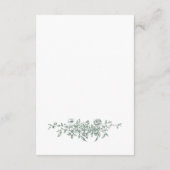 グレースビクトリアン華美フローラセージ結婚の詳細 エンクロージャーカード (裏面)