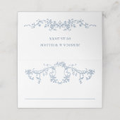 グレースビクトリアン華美フローラダスティブルー結婚ズ プレイスカード (外部開封)