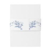 グレースビクトリアン華美フローラダスティブルー結婚ズ 招待状ベリーバンド (裏面例)