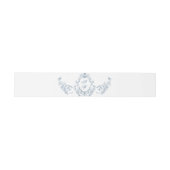 グレースビクトリアン華美フローラダスティブルー結婚ズ 招待状ベリーバンド (フラット)