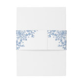 グレースビクトリアン華美フローラダスティブルー結婚ズ 招待状ベリーバンド (裏面例)