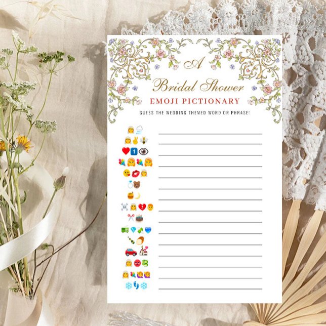 グレースビクトリアン華美フローラブライダルシャワーゲーム (クリエイターアップロード済み)