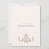 グレースビクトリアン華美フローラブライダルシャワー 招待状 (裏面)