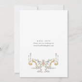 グレースビクトリアン華美フローラ婚約パーティ 招待状 (裏面)