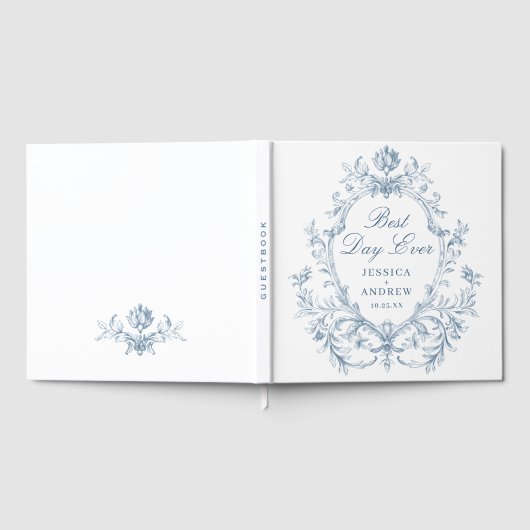 グレースビクトリアン華美フローラ結婚のフォトアルバム ゲストブック (全面)