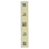 グレースフィンクスペイズリーとブラックダイヤモンド ロングテーブルランナー (正面)