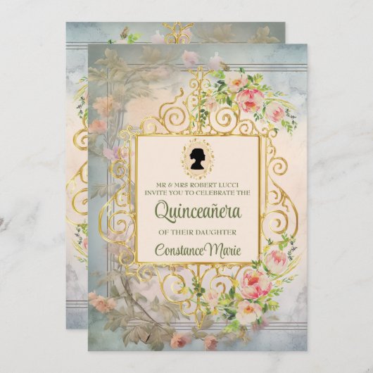 グレースフルシックリージェンシーエラキンセアニェラ招待状 招待状 (正面/裏面)