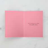 グレースフルバレリーナ花模様名ハッピーバースデー カード (内部)