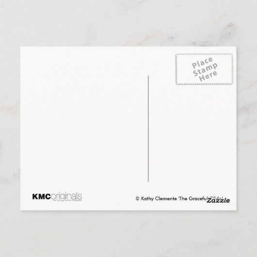 グレースフルラットスケートで滑るはがき ポストカード (裏面)